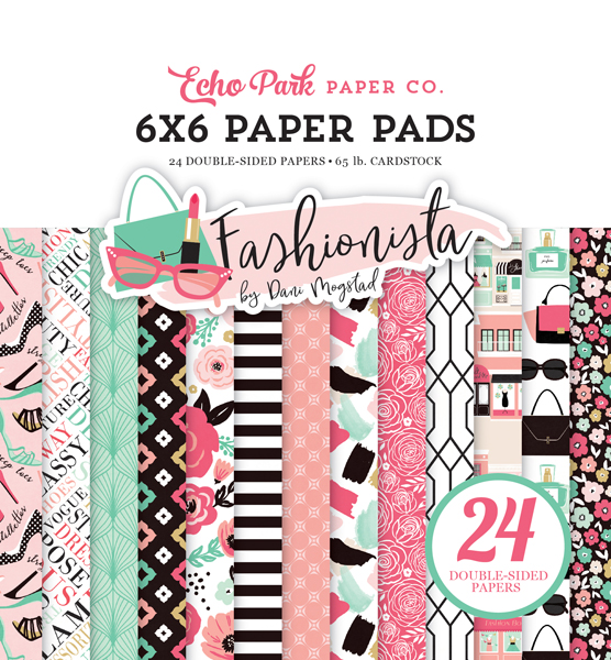 FA139023 Fashionista 6x6 Paper Pad Cover